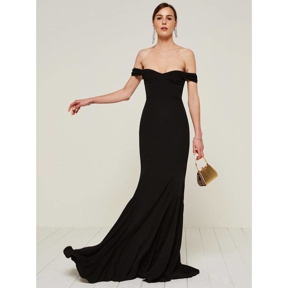 Reformation Dresses & Skirts - REFORMATION Gardner Off The Shoulder Maxi Dress Sweetheart Long Formal Gown